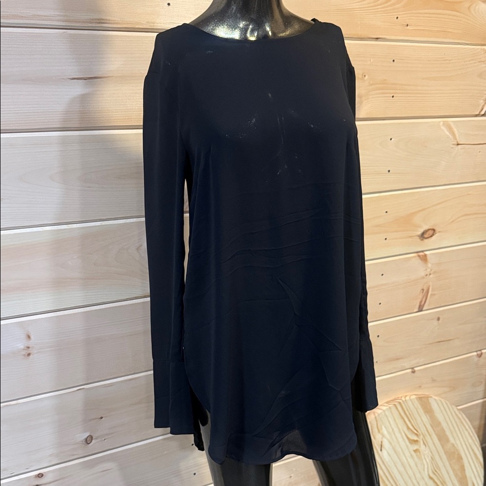 H and M Elegant Black Sheer Women's Top